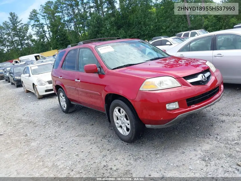 2005 Acura Mdx VIN: 2HNYD18955H537993 Lot: 45380968