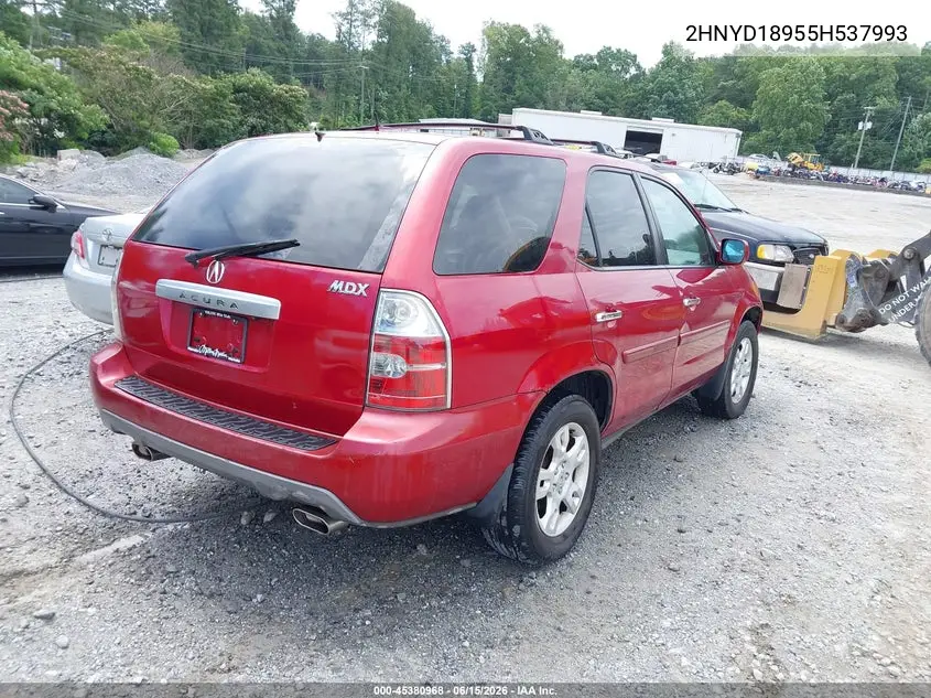 2005 Acura Mdx VIN: 2HNYD18955H537993 Lot: 45380968