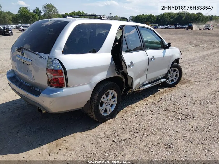 2006 Acura Mdx VIN: 2HNYD18976H538547 Lot: 45362516