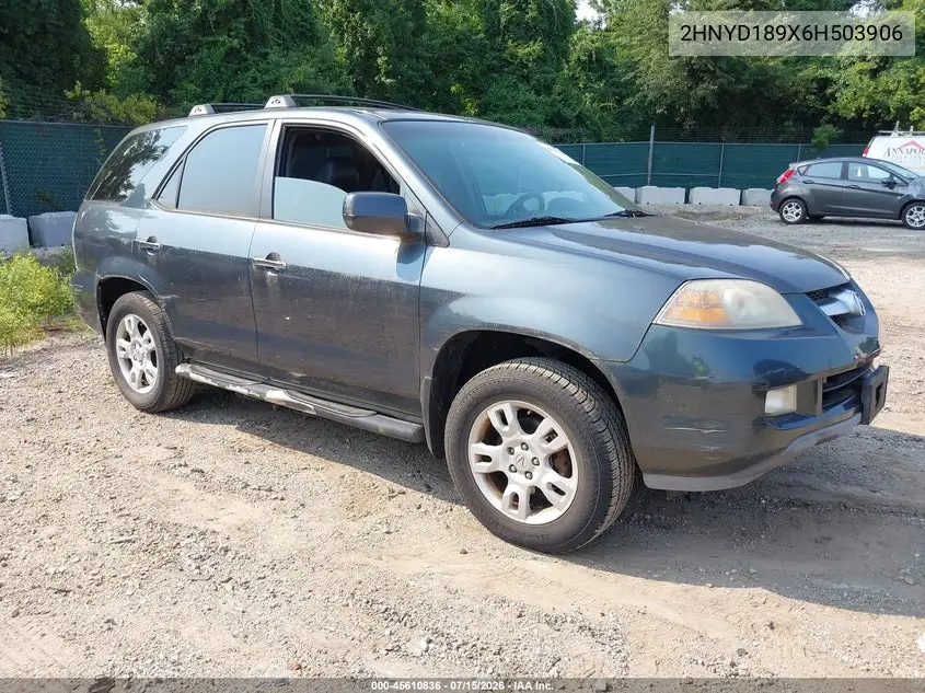 2006 Acura Mdx VIN: 2HNYD189X6H503906 Lot: 45610836