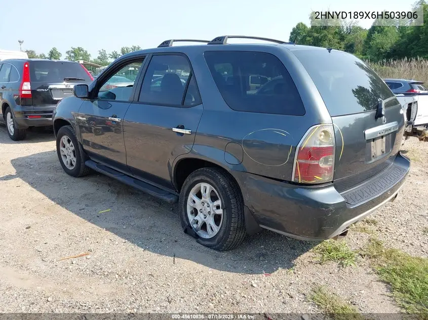 2006 Acura Mdx VIN: 2HNYD189X6H503906 Lot: 45610836