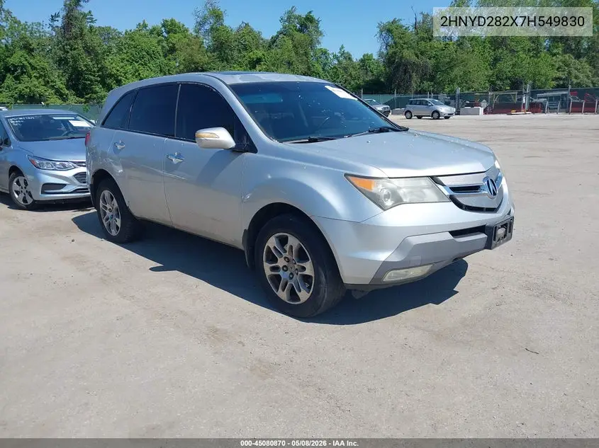 2007 Acura Mdx VIN: 2HNYD282X7H549830 Lot: 45080870