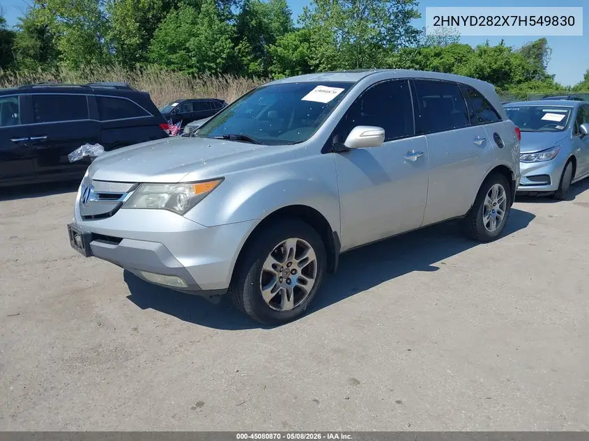 2007 Acura Mdx VIN: 2HNYD282X7H549830 Lot: 45080870