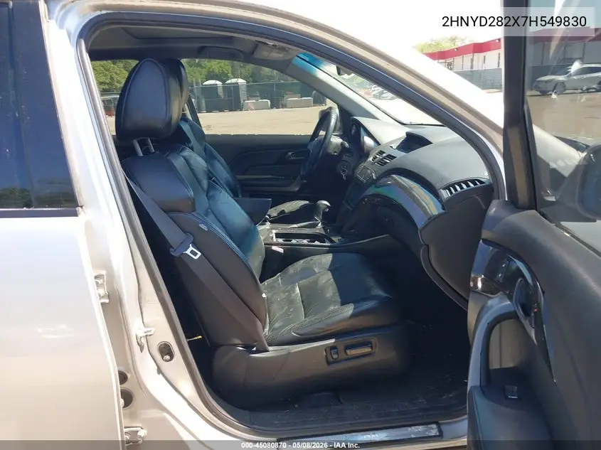 2007 Acura Mdx VIN: 2HNYD282X7H549830 Lot: 45080870