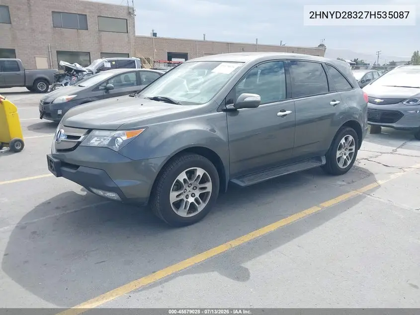 2007 Acura Mdx Technology Package VIN: 2HNYD28327H535087 Lot: 45579028
