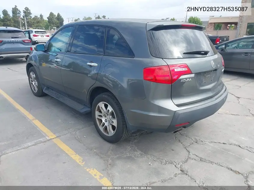 2007 Acura Mdx Technology Package VIN: 2HNYD28327H535087 Lot: 45579028