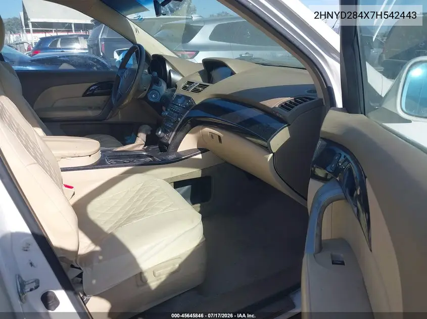 2007 Acura Mdx Technology Package VIN: 2HNYD284X7H542443 Lot: 45645846