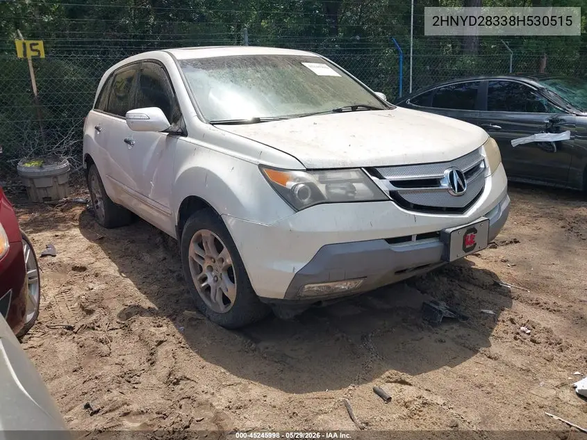 2008 Acura Mdx Technology Package VIN: 2HNYD28338H530515 Lot: 45245998