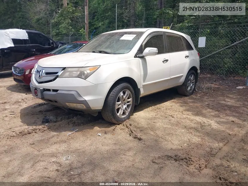 2008 Acura Mdx Technology Package VIN: 2HNYD28338H530515 Lot: 45245998