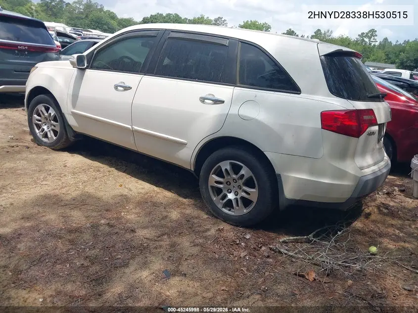 2008 Acura Mdx Technology Package VIN: 2HNYD28338H530515 Lot: 45245998