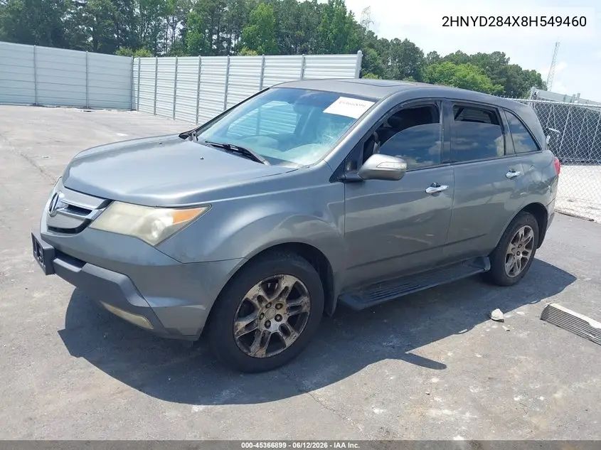 2008 Acura Mdx Technology Package VIN: 2HNYD284X8H549460 Lot: 45366899