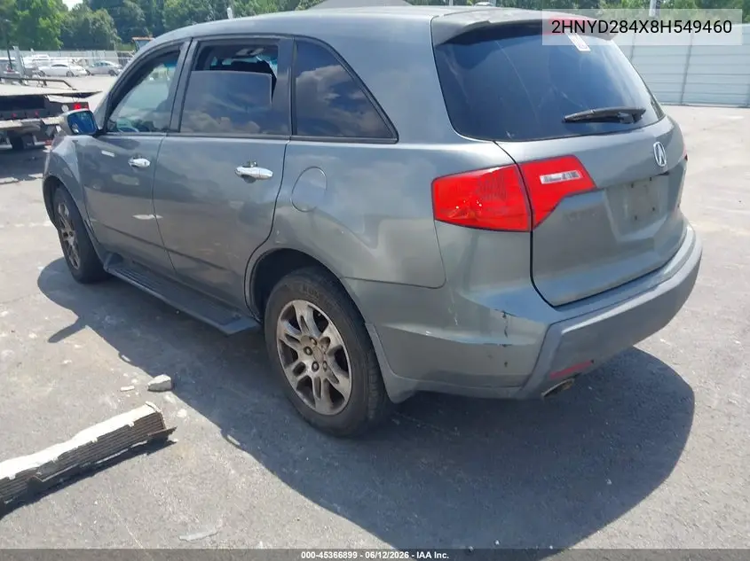 2008 Acura Mdx Technology Package VIN: 2HNYD284X8H549460 Lot: 45366899