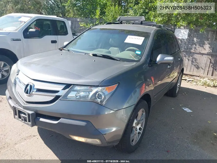 2008 Acura Mdx Technology Package VIN: 2HNYD28458H506323 Lot: 45631113