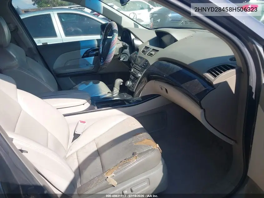 2008 Acura Mdx Technology Package VIN: 2HNYD28458H506323 Lot: 45631113