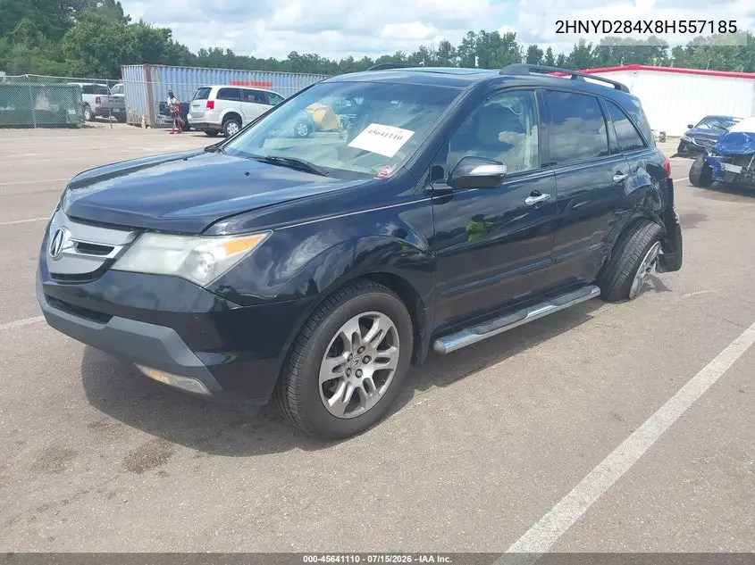 2008 Acura Mdx Technology Package VIN: 2HNYD284X8H557185 Lot: 45641110