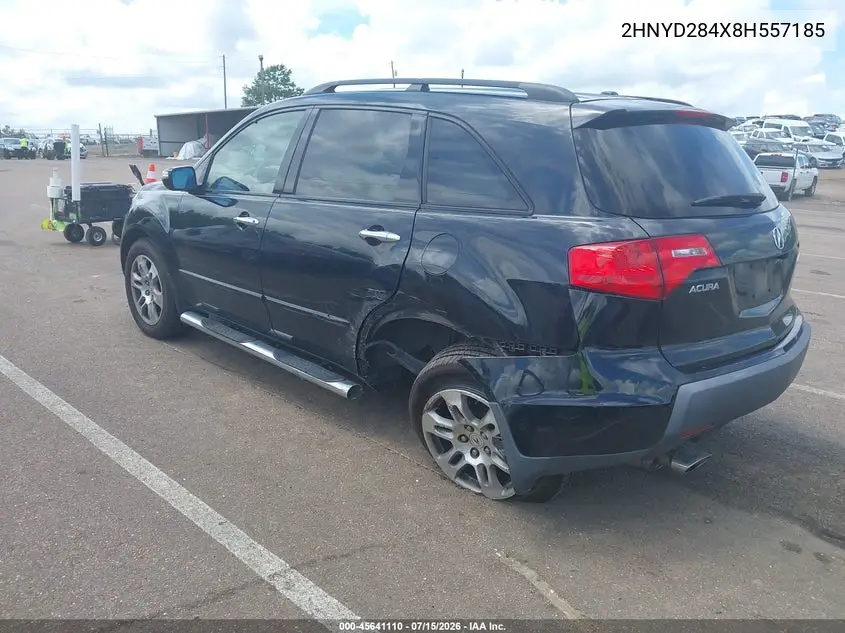 2008 Acura Mdx Technology Package VIN: 2HNYD284X8H557185 Lot: 45641110