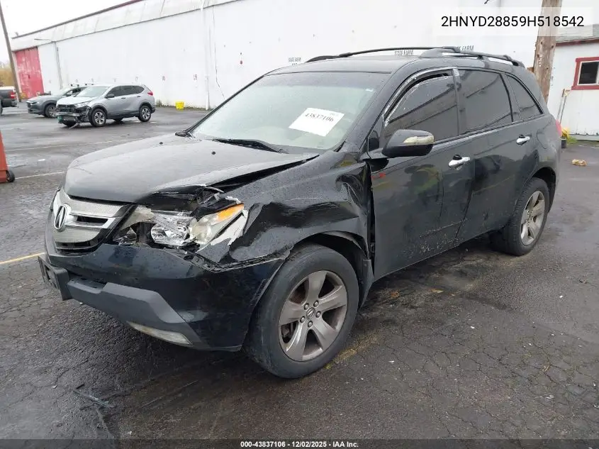 2HNYD28859H518542 2009 Acura Mdx Sport Package