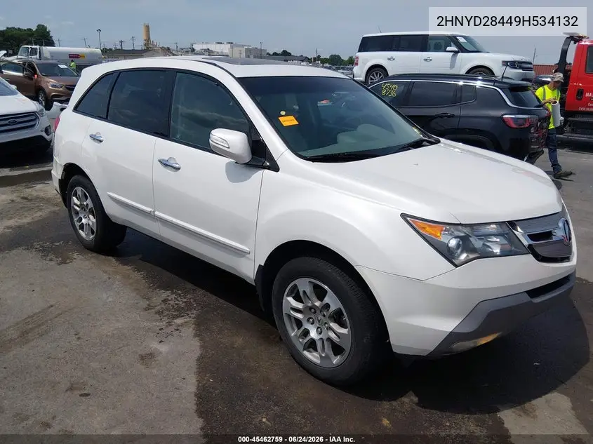 2009 Acura Mdx Technology Package VIN: 2HNYD28449H534132 Lot: 45462759