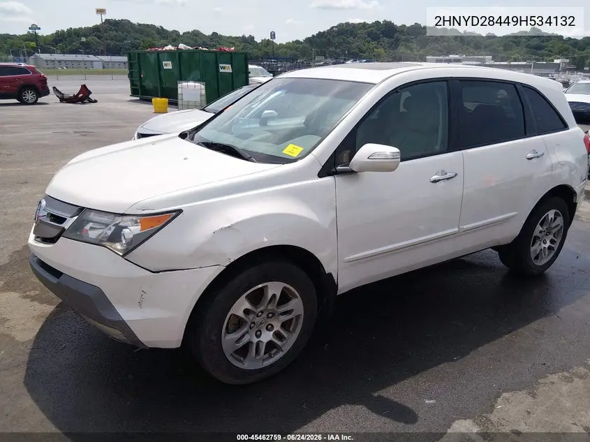 2009 Acura Mdx Technology Package VIN: 2HNYD28449H534132 Lot: 45462759
