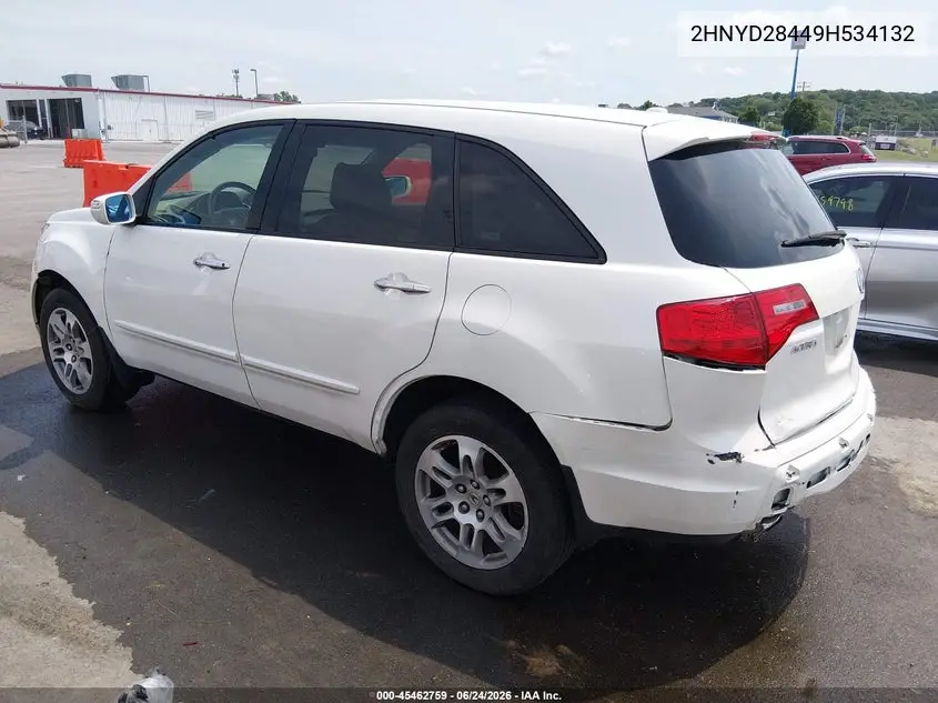 2009 Acura Mdx Technology Package VIN: 2HNYD28449H534132 Lot: 45462759
