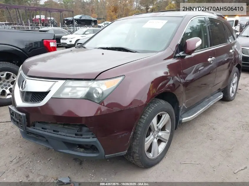 2HNYD2H70AH506410 2010 Acura Mdx Advance Package