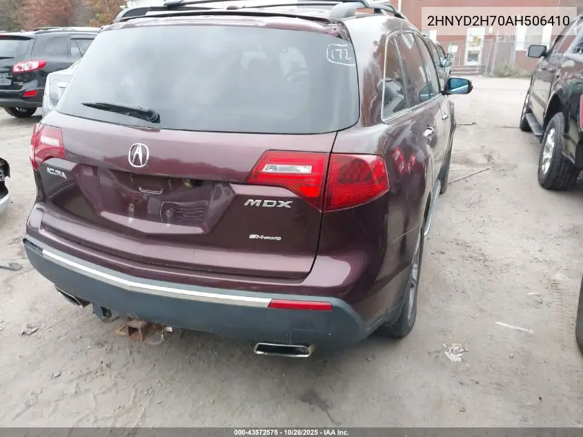 2HNYD2H70AH506410 2010 Acura Mdx Advance Package