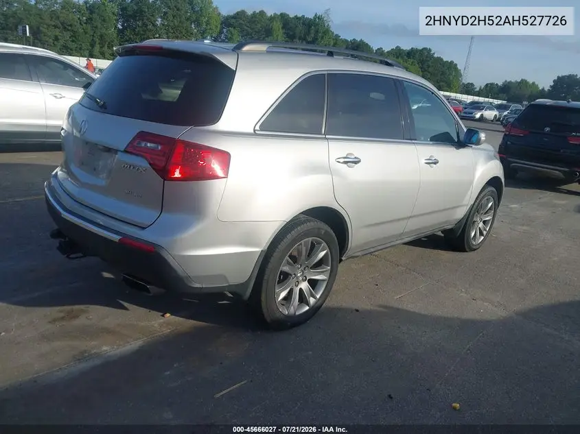 2010 Acura Mdx Advance Package VIN: 2HNYD2H52AH527726 Lot: 45666027