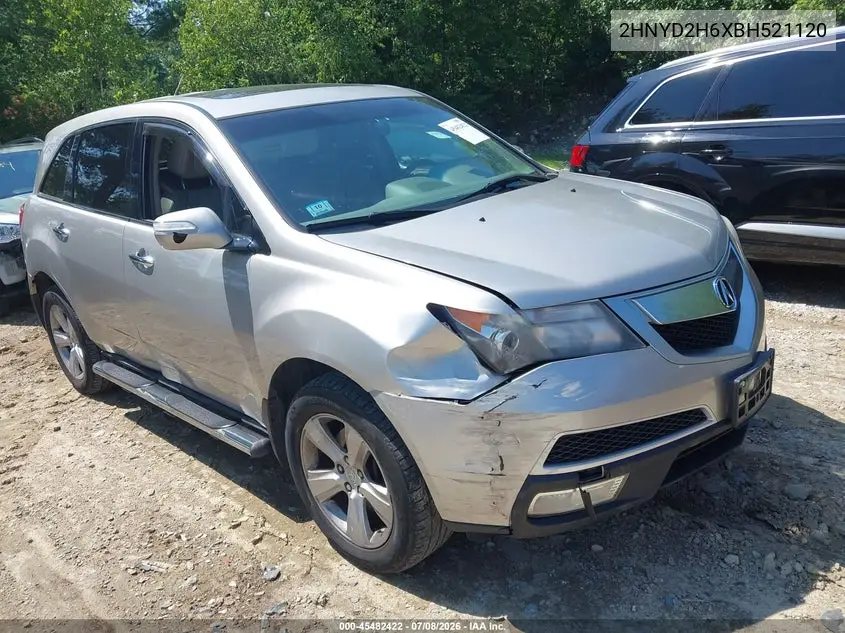 2011 Acura Mdx Technology Package VIN: 2HNYD2H6XBH521120 Lot: 45482422