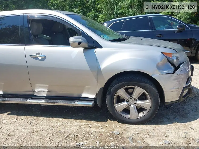 2011 Acura Mdx Technology Package VIN: 2HNYD2H6XBH521120 Lot: 45482422