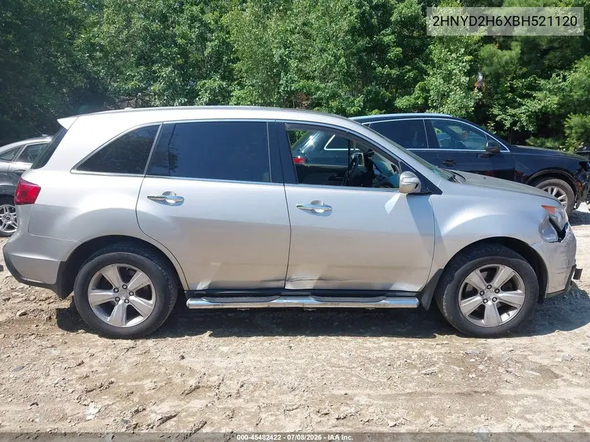 2011 Acura Mdx Technology Package VIN: 2HNYD2H6XBH521120 Lot: 45482422