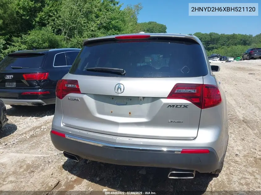 2011 Acura Mdx Technology Package VIN: 2HNYD2H6XBH521120 Lot: 45482422