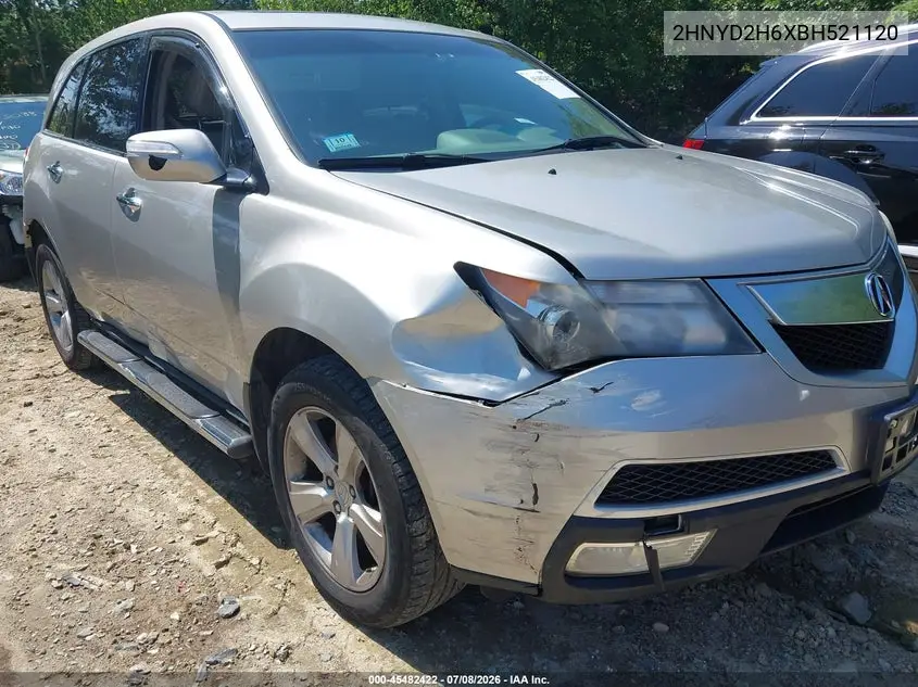 2011 Acura Mdx Technology Package VIN: 2HNYD2H6XBH521120 Lot: 45482422