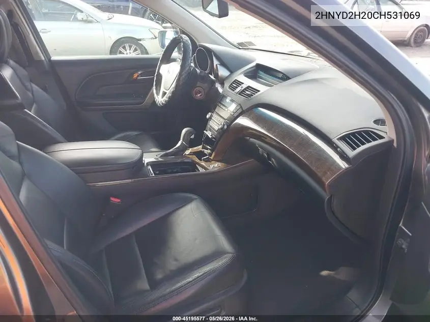 2012 Acura Mdx VIN: 2HNYD2H20CH531069 Lot: 45195577