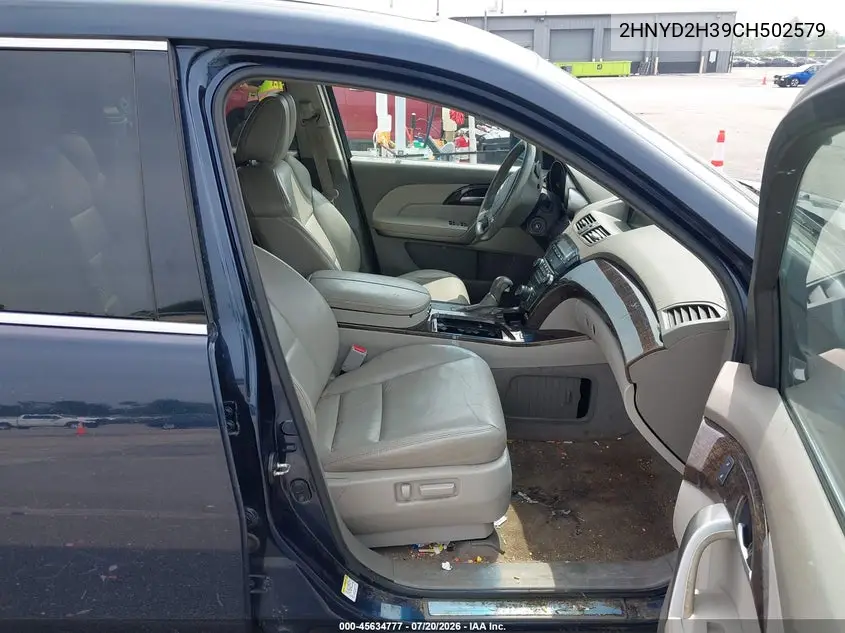2012 Acura Mdx Technology Package VIN: 2HNYD2H39CH502579 Lot: 45634777