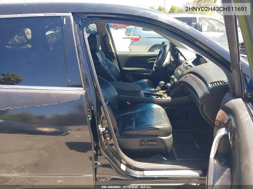 2012 Acura Mdx Technology Package VIN: 2HNYD2H43CH511691 Lot: 45656952