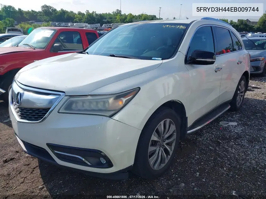 2014 Acura Mdx Technology Package VIN: 5FRYD3H44EB009744 Lot: 45661886