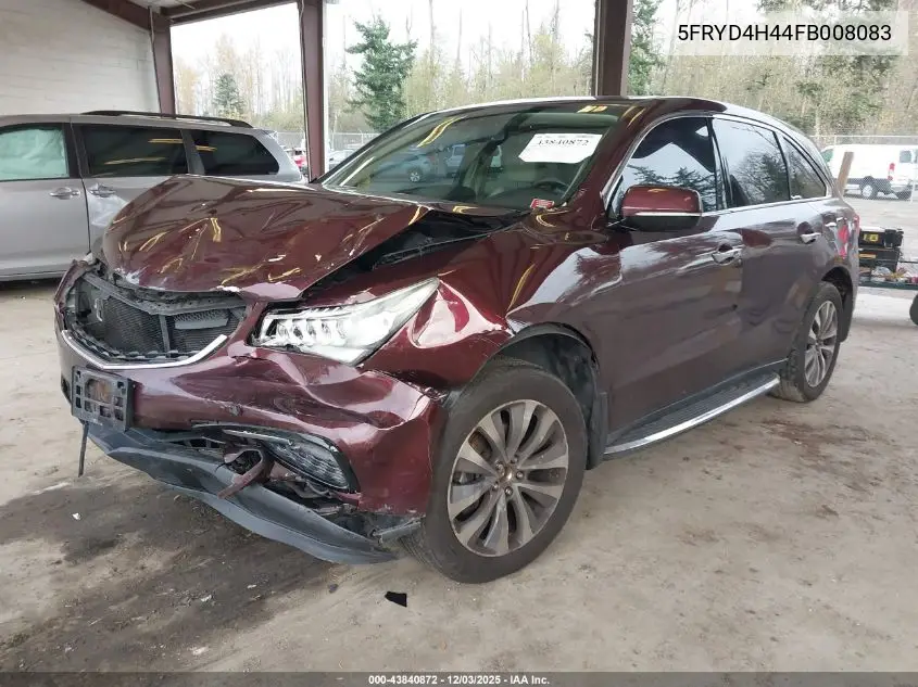 5FRYD4H44FB008083 2015 Acura Mdx Technology Package