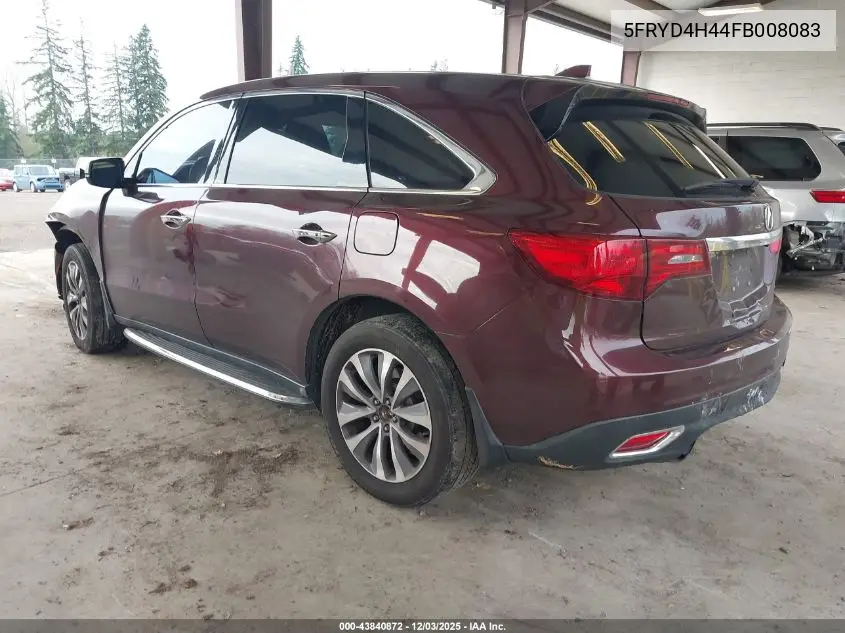 5FRYD4H44FB008083 2015 Acura Mdx Technology Package
