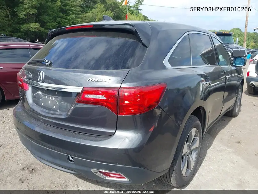 5FRYD3H2XFB010266 2015 Acura Mdx