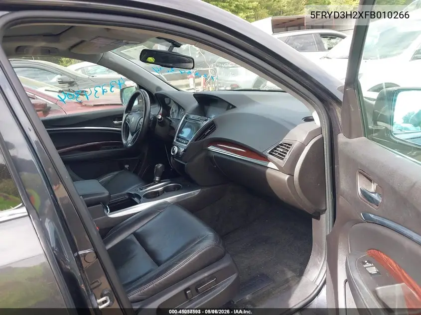 5FRYD3H2XFB010266 2015 Acura Mdx