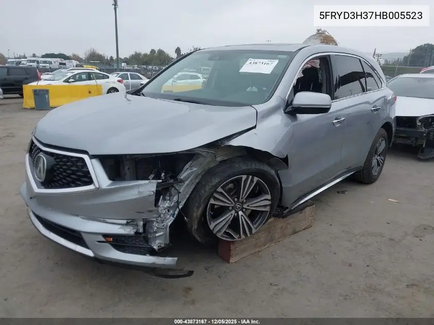 5FRYD3H37HB005523 2017 Acura Mdx