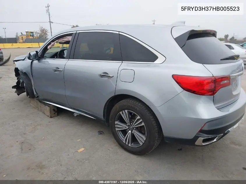 5FRYD3H37HB005523 2017 Acura Mdx
