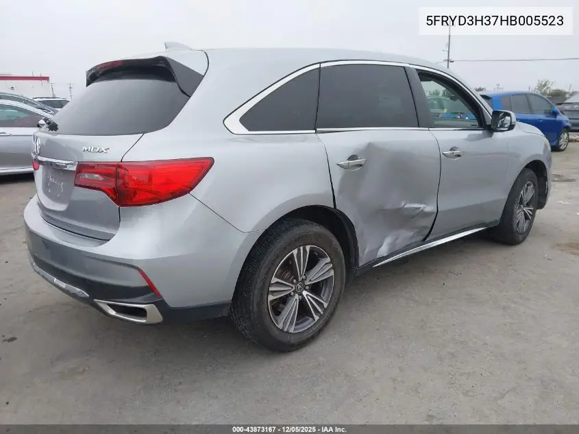 5FRYD3H37HB005523 2017 Acura Mdx