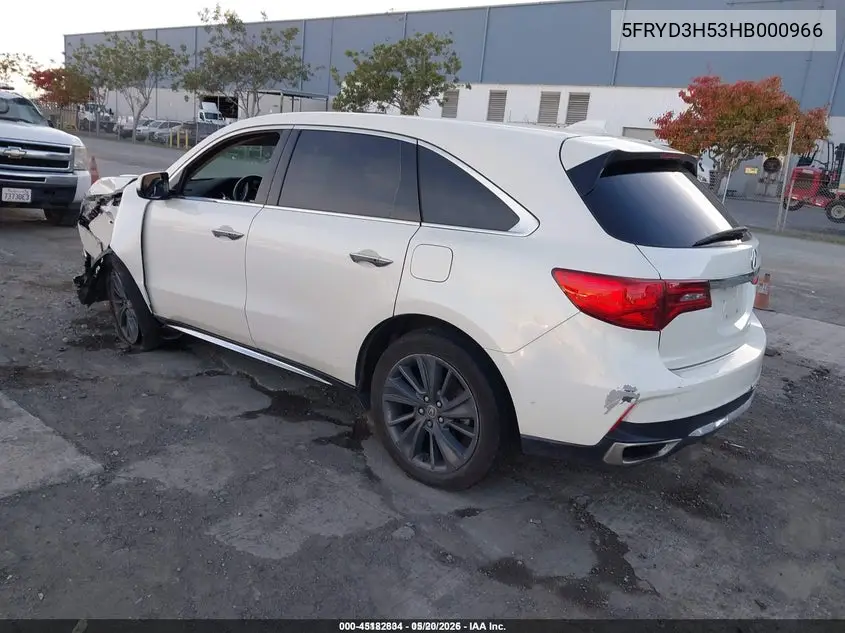 5FRYD3H53HB000966 2017 Acura Mdx Technology Package