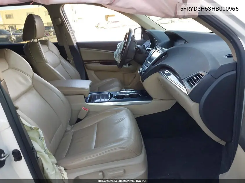 5FRYD3H53HB000966 2017 Acura Mdx Technology Package