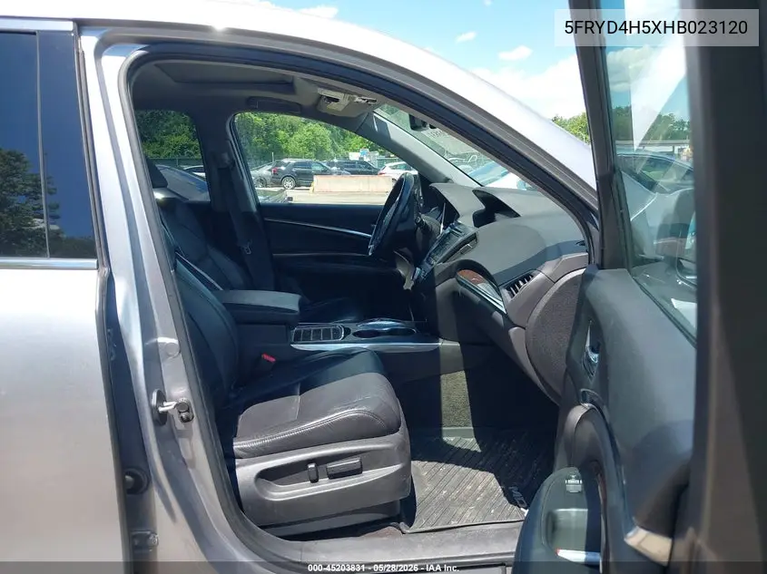 2017 Acura Mdx Technology Package VIN: 5FRYD4H5XHB023120 Lot: 45203831