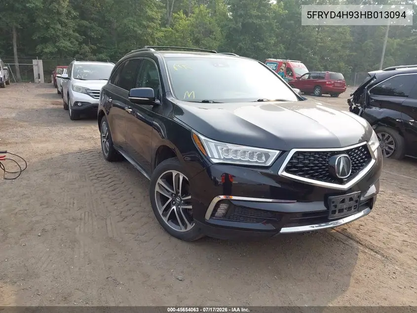 2017 Acura Mdx Advance Entertainment Pkgs VIN: 5FRYD4H93HB013094 Lot: 45654063