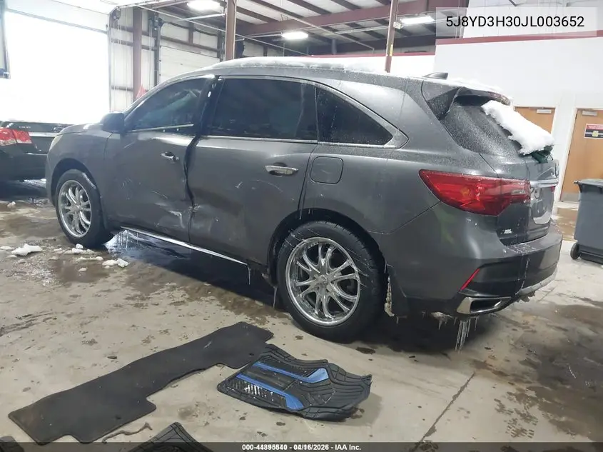 5J8YD3H30JL003652 2018 Acura Mdx