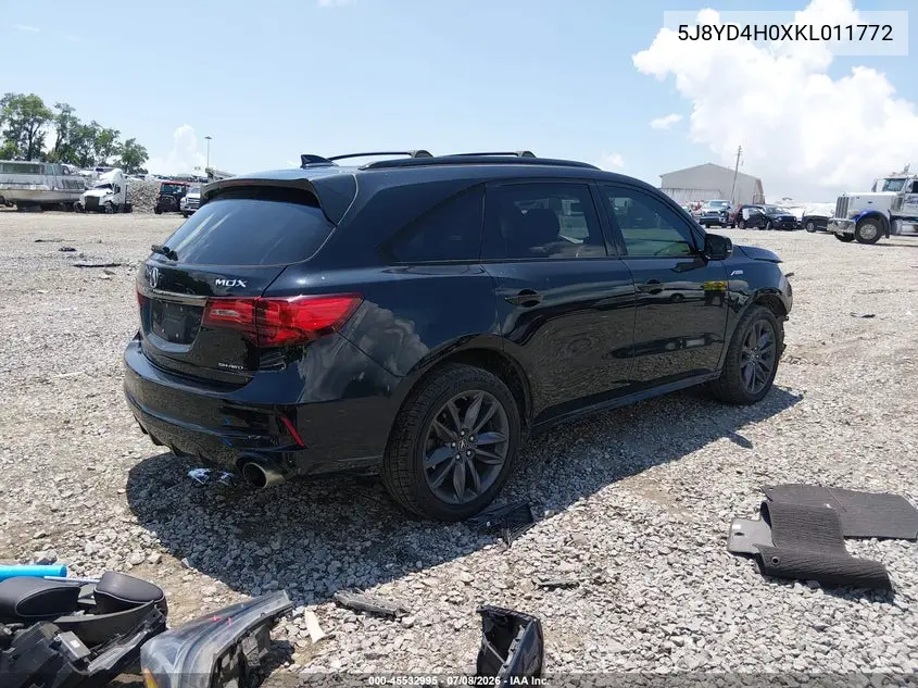 2019 Acura Mdx Tech A-Spec Pkgs VIN: 5J8YD4H0XKL011772 Lot: 45532995