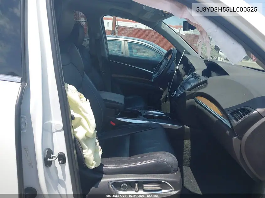2020 Acura Mdx Technology Package VIN: 5J8YD3H55LL000525 Lot: 45667776